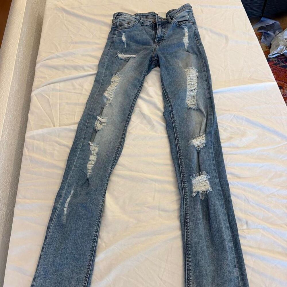 H-m Women's Blue and Navy Jeans
